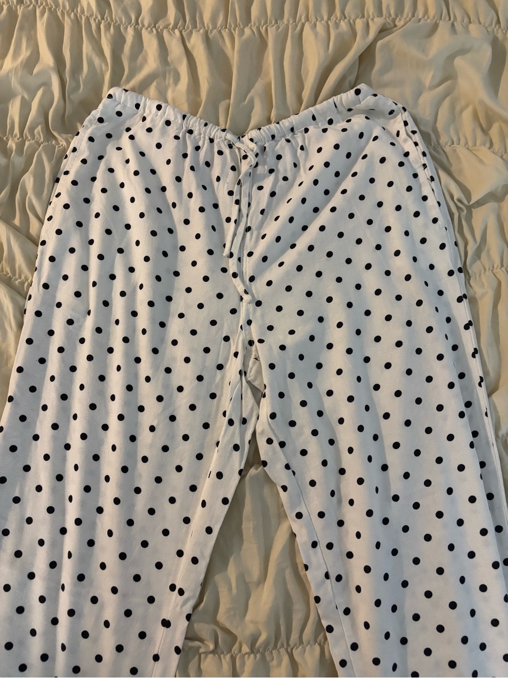 Polka dot Linen pants